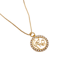 GARGANTILHA AMOR DE MÃE BANHADA EM OURO 18K